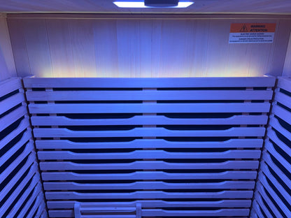 Blisspod | Milano | Full Spectrum Sauna | Canadian Hemlock Wood | Ultra Low EMF | 5 Far Infrared &amp; 1 Red Glass Heater | Chromotherapy | Upto 2 Person