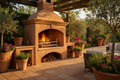 San Remo Terracotta DIY Outdoor Fireplace Kit and Grill Combo