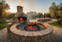 Large Fire Brick Charcoal BBQ & Rotisserie with Stone