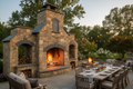 Wellington DIY Outdoor Fireplace Kit and Grill Combo